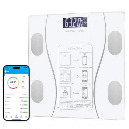 (Top selling) Smart Weight Scale with Bluetooth Connectivity for BodyMetrics Monitoring
