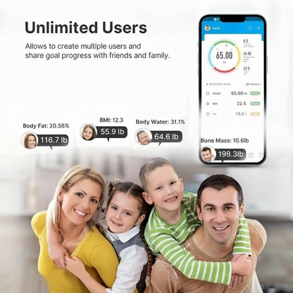 (Top selling) Smart Weight Scale with Bluetooth Connectivity for BodyMetrics Monitoring